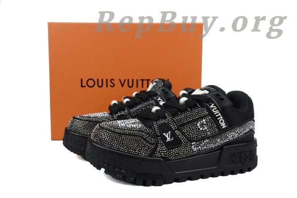 Louis Vuitton LV Trainer Maxi Sneaker All Black Diamond CK24112201 - 图片 11