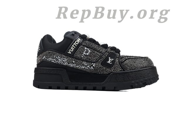 Louis Vuitton LV Trainer Maxi Sneaker All Black Diamond CK24112201 - 图片 2