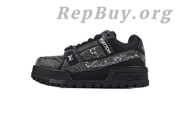 Louis Vuitton LV Trainer Maxi Sneaker All Black Diamond CK24112201