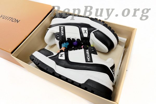 Louis Vuitton LV Trainer Maxi Sneaker Button Black 1AB8SD - 图片 12