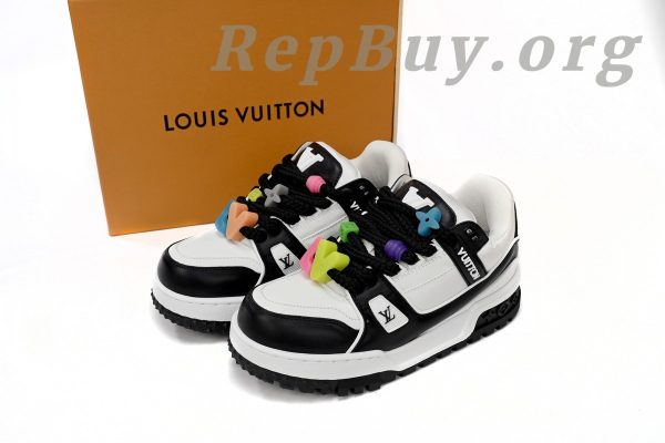 Louis Vuitton LV Trainer Maxi Sneaker Button Black 1AB8SD - 图片 13