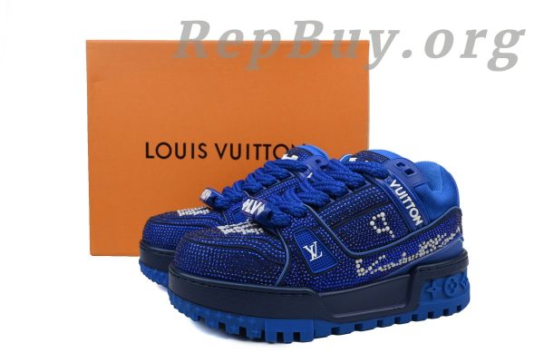 Louis Vuitton LV Trainer Maxi Sneaker Deep Blue Diamond CK24112202 - 图片 11