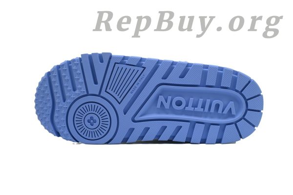 Louis Vuitton LV Trainer Maxi Sneaker White Blue CK24071302 - 图片 4