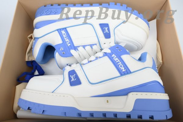 Louis Vuitton LV Trainer Maxi Sneaker White Blue CK24071302 - 图片 10