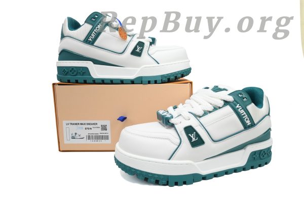 Louis Vuitton LV Trainer Maxi Sneaker White Green CK24071301 - 图片 12