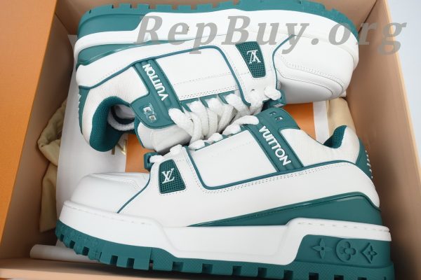 Louis Vuitton LV Trainer Maxi Sneaker White Green CK24071301 - 图片 10