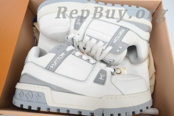 Louis Vuitton LV Trainer Maxi Sneaker White Grey CK24071303 - 图片 10