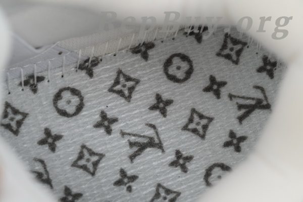 Louis Vuitton LV Trainer Maxi Sneaker White Khaki Diamond CK24112202 - 图片 5