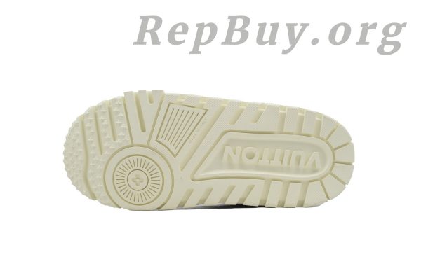 Louis Vuitton LV Trainer Maxi Sneaker White Khaki Diamond CK24112202 - 图片 4