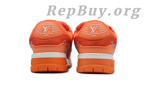 Louis Vuitton LV Trainer Maxi Sneaker White Orange Diamond CK24112201 - 图片 3