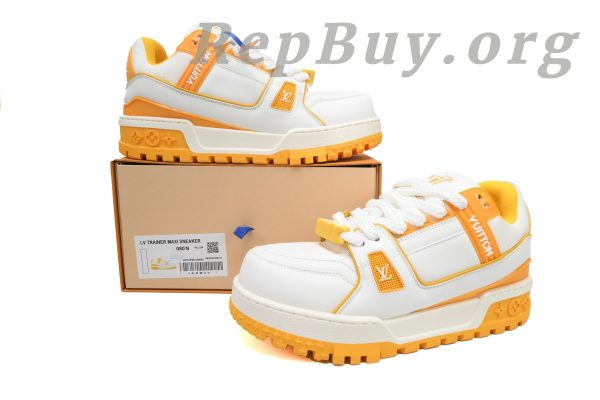 Louis Vuitton LV Trainer Maxi Sneaker White Yellow CK24071305 - 图片 12