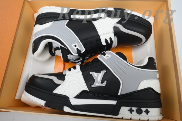 Louis Vuitton LV Trainer Sneaker Black Grey XD CK24071804 - 图片 10