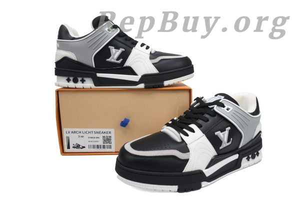 Louis Vuitton LV Trainer Sneaker Black Grey XD CK24071804 - 图片 12