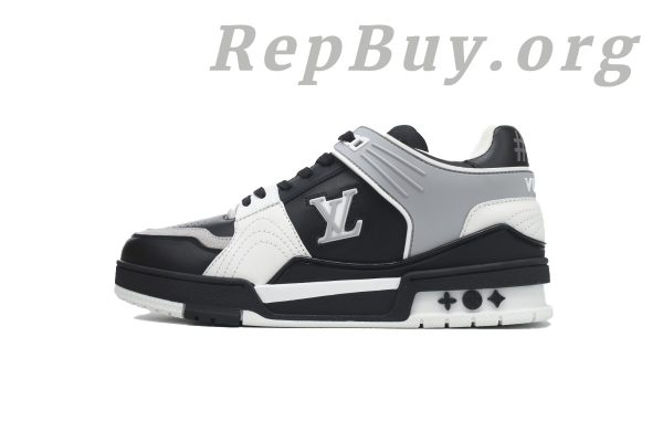 Louis Vuitton LV Trainer Sneaker Black Grey XD CK24071804