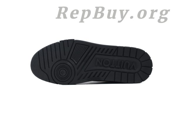 Louis Vuitton LV Trainer Sneaker Black Rivets 1ADDCJ, high quality replica LV Trainer, best replica sneakers, luxury replica shoes, LV Trainer copy, designer replica sneakers, AAA quality LV shoes, premium replica footwear, Louis Vuitton sneaker dupes, black rivets LV shoes