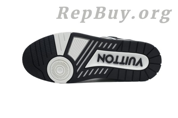 Louis Vuitton LV Trainer Sneaker replica, high quality LV Trainer rep, best fake LV sneakers, 1:1 LV Trainer Black White, luxury replica sneakers, top copy LV shoes, designer dupes sneakers, LV XD CK24071803 rep