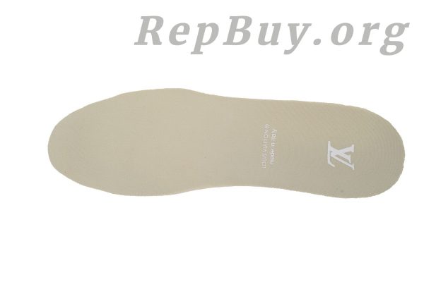 Louis Vuitton LV Trainer Sneaker, LV Monogram Flower, Beige Sneaker, 1ACW44 Replica, High Quality Replica Sneakers, Designer Sneaker Copy, LV Trainer Dupes, Luxury Sneaker Replica, Best LV Trainer Reps, Premium Replica Shoes