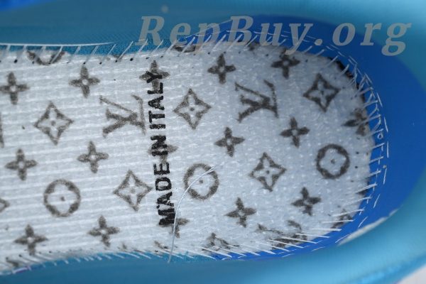 Louis Vuitton LV Trainer Sneaker Purple Blue Diamond - 图片 5