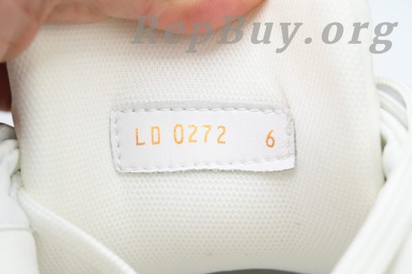 Louis Vuitton LV Trainer Sneaker White Cement, high quality replica LV Trainer, best LV sneaker copy, 1:1 replica LV shoes, luxury replica sneakers, designer copy shoes, LV Trainer White Cement rep, premium replica sneakers, LV CK24071801 replica