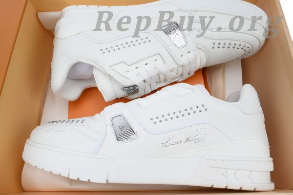Louis Vuitton LV Trainer Sneaker White Rivets 1ADDC0 - 图片 10