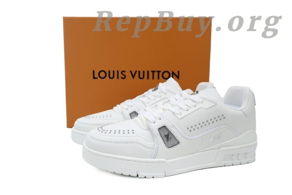 Louis Vuitton LV Trainer Sneaker White Rivets 1ADDC0 - 图片 11