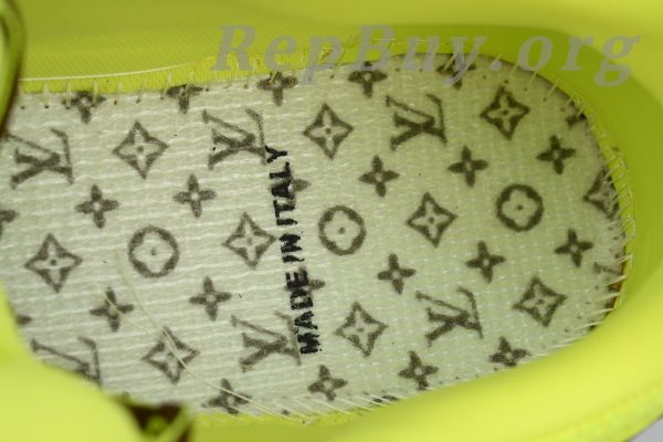 Louis Vuitton LV Trainer Sneaker Yellow Brown Diamond - 图片 5