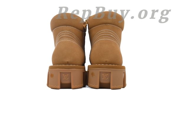 LOUIS VUITTON Martin Boots Brown 1ACN8D, high quality replica LV boots, best copy Louis Vuitton shoes, 1:1 replica Martin Boots, luxury designer boots duplicate, premium LV brown boots imitation