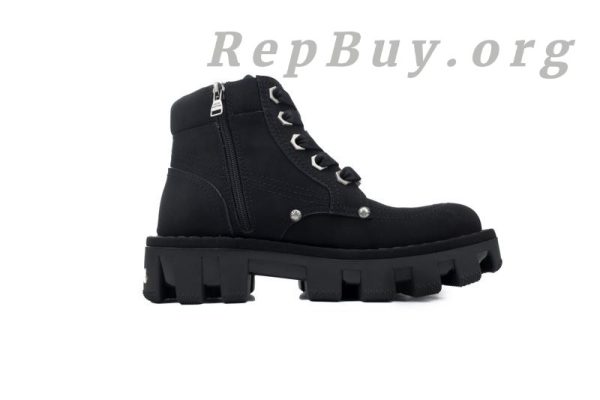LOUIS VUITTON Martin Boots Black Suede - 图片 2