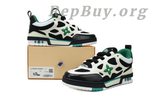 Louis Vuitton Skate Sneaker Black Green - 图片 10