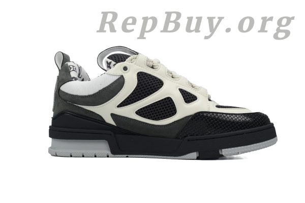 Louis Vuitton Skate Sneaker replica, LV Skate Sneaker Black Grey 1AC52M, high quality LV sneakers copy, best Louis Vuitton Skate shoes replica, 1:1 LV Skate Sneaker, luxury designer sneakers rep, top quality LV Skate replica, AAA Louis Vuitton sneakers, perfect LV Skate knockoff, premium replica sneakers