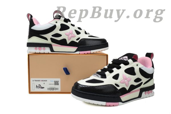 Louis Vuitton Skate Sneaker Black Pink - 图片 10