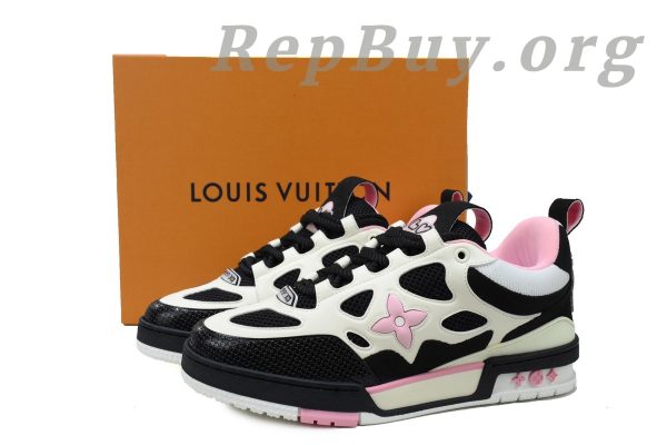 Louis Vuitton Skate Sneaker Black Pink - 图片 11