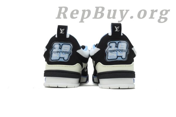 Louis Vuitton Skate Sneaker Black White Light Blue - 图片 3
