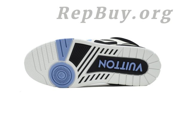 Louis Vuitton Skate Sneaker Black White Light Blue - 图片 4