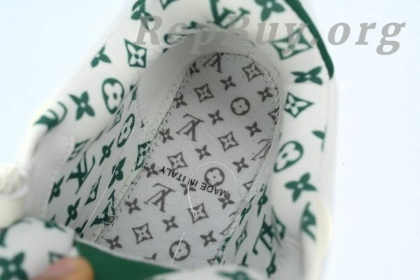 Louis Vuitton Skate Sneaker White Green 1AC520 - 图片 5