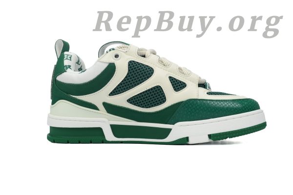 Louis Vuitton Skate Sneaker White Green 1AC520 - 图片 2