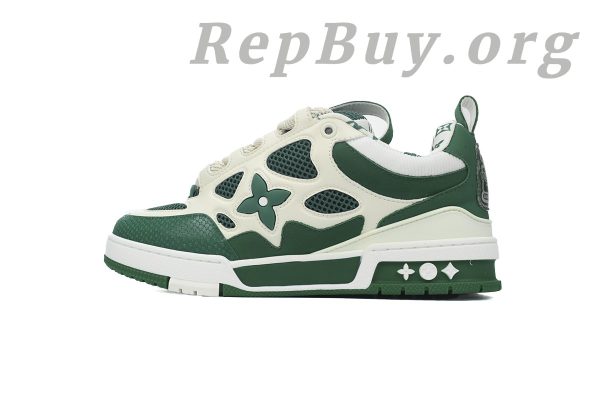 Louis Vuitton Skate Sneaker White Green 1AC520