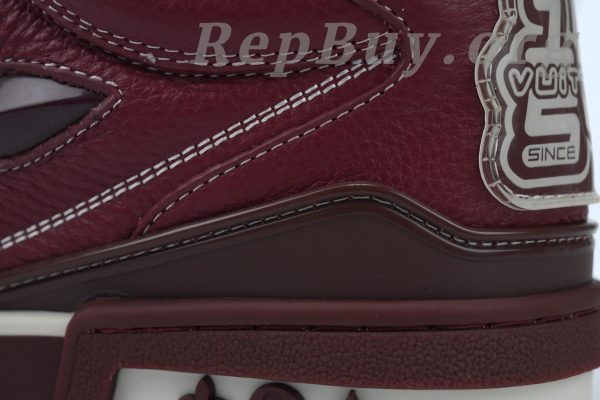 Louis Vuitton Skate Sneaker Wine Red Leather CK24060304 - 图片 9