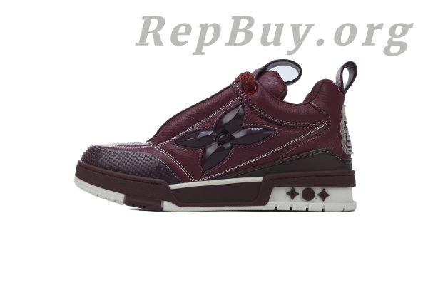 Louis Vuitton Skate Sneaker Wine Red Leather CK24060304