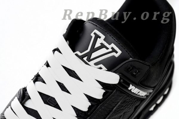 Louis Vuitton Trainer replica, LV sneakers copy, high quality LV trainers, best LV shoes dupe, 1:1 Louis Vuitton sneakers, All Black LV embossing shoes, luxury replica trainers, AAA Louis Vuitton copy, designer shoes replica, LV Trainer 1AARER knockoff