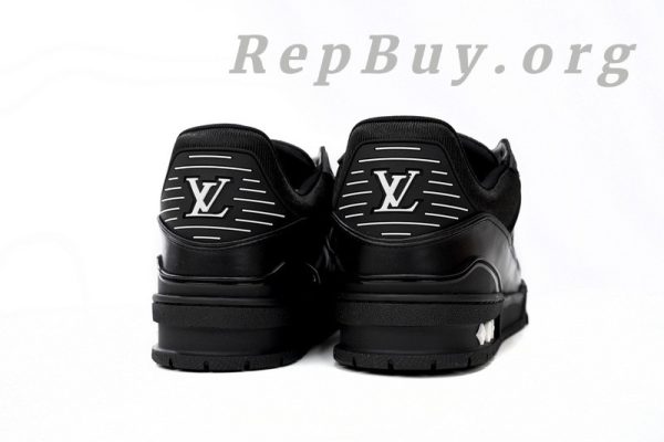 Louis Vuitton Trainer replica, LV sneakers copy, high quality LV trainers, best LV shoes dupe, 1:1 Louis Vuitton sneakers, All Black LV embossing shoes, luxury replica trainers, AAA Louis Vuitton copy, designer shoes replica, LV Trainer 1AARER knockoff