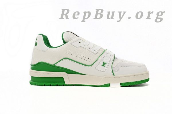 Louis Vuitton Trainer All Blue White Green Lychee Pattern - 图片 4