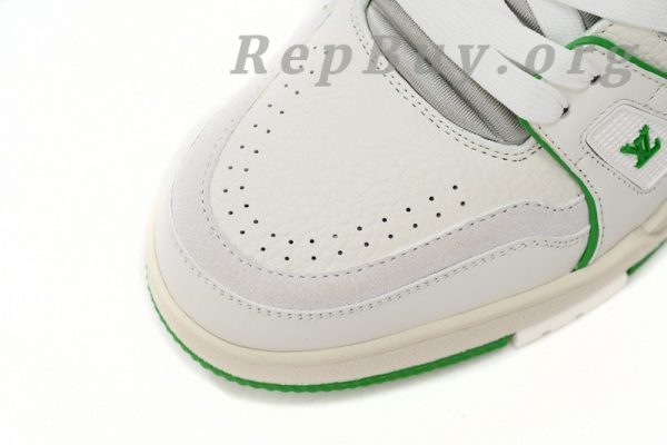 Louis Vuitton Trainer All Blue White Green Lychee Pattern - 图片 6