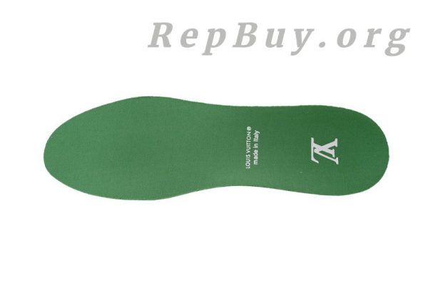 Louis Vuitton Trainer All Blue White Green Lychee Pattern - 图片 12