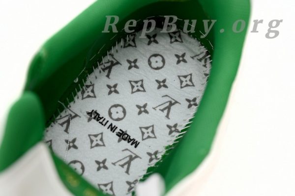 Louis Vuitton Trainer All Blue White Green Lychee Pattern - 图片 13
