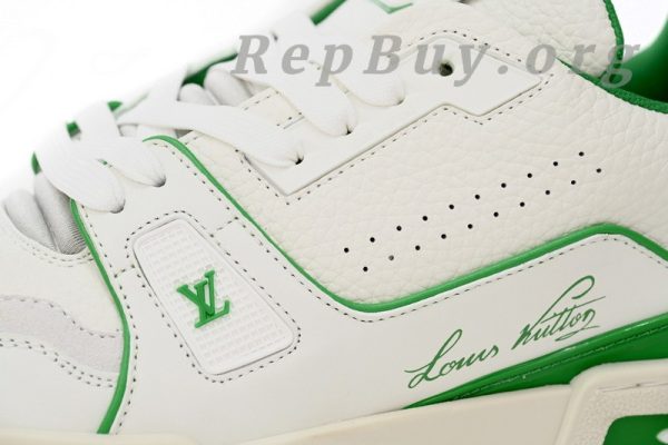 Louis Vuitton Trainer All Blue White Green Lychee Pattern - 图片 10