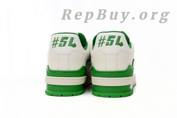 Louis Vuitton Trainer All Blue White Green Lychee Pattern - 图片 9