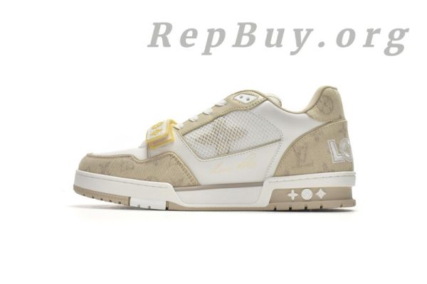 Louis Vuitton Trainer Beige Cloth Cover GO0220 - 图片 2
