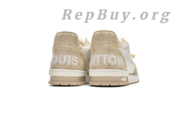 Louis Vuitton Trainer Beige Cloth Cover GO0220 - 图片 4