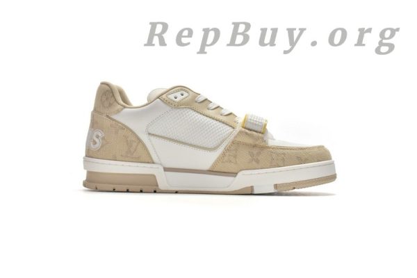 Louis Vuitton Trainer Beige Cloth Cover GO0220 - 图片 3